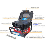 Vividia VS-749B All-in-One Sewer Drain Pipe Inspection Camera with 7" Screen and 6.8mm Push-Rod
