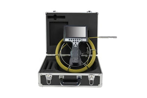 Vividia VS-11430 All-in-One Pipe Sewer Drain Tube Video Inspection Camera with 7" Portable Screen 5mm Diameter 30m Long Push-Rod Cable and 14mm Diameter Camera