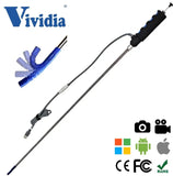 Vividia AbleScope VA-408 USB Rigid Long Articulating Borescope with 180 Degree One-Way Articulation 8.5mm Diameter and 31 Inch Long Probe