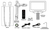 Vividia HM-407 HDMI/LCD/USB Digital Manual Focus Microscope with 7" LCD Screen 4MP Resolution 270x Magnification