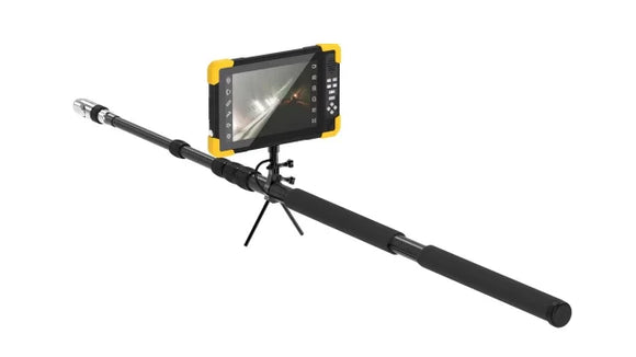 Vividia TVS-360-WP Pan Tilt Telescopic Pole and Dropdown Inspection Camera with IP68 Waterproof Camera Head and Max. 16ft or 28ft Long Pole